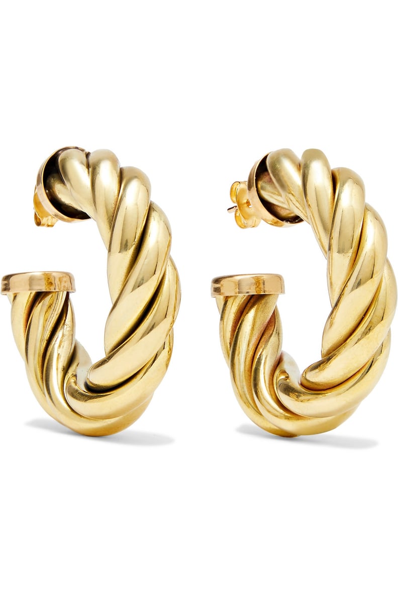 Laura Lombardi Spira Gold-Tone Hoop Earrings