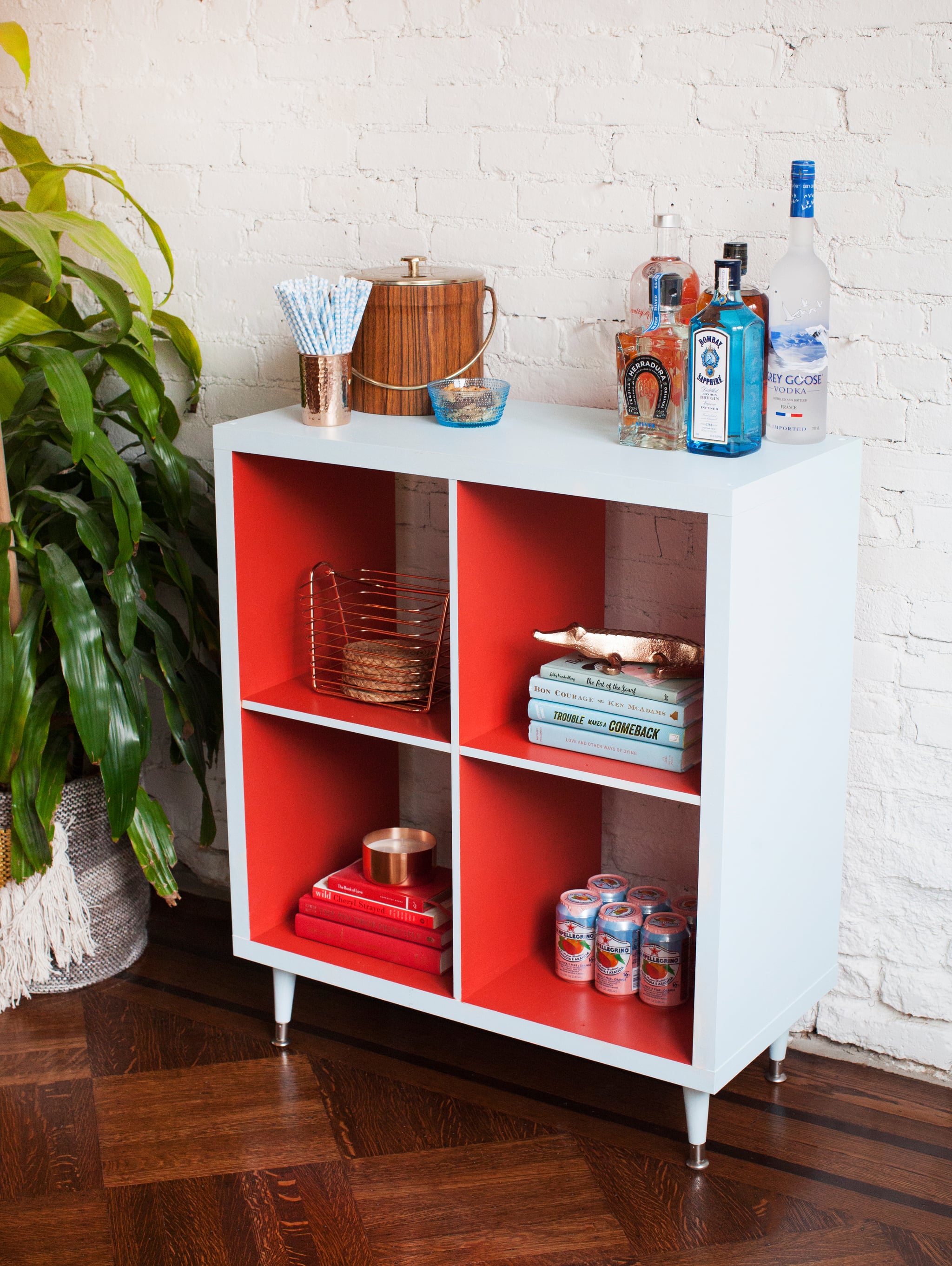 DIY Painted Bookshelf POPSUGAR Home