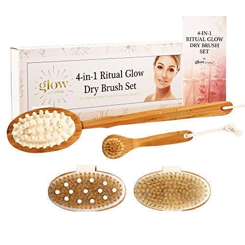 5 Piece Dry Brushing Body Brush and Massage Set