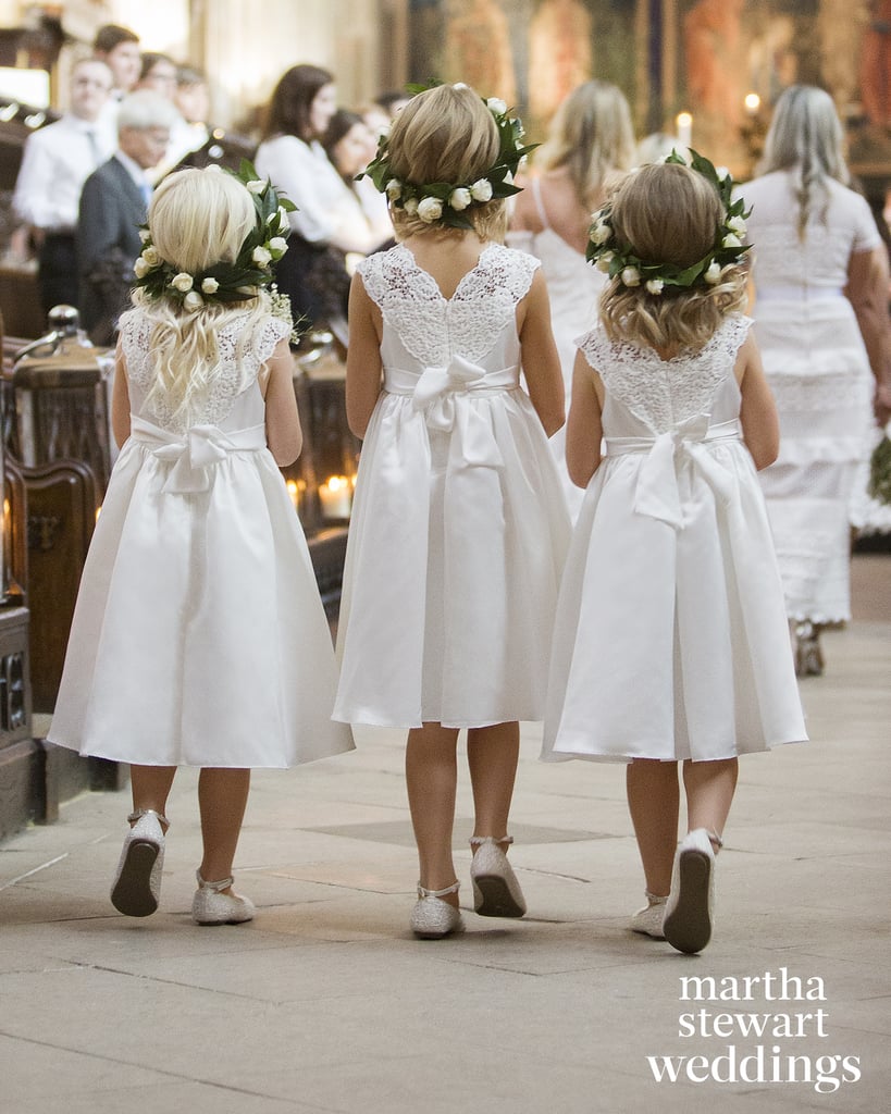 Louise Roe's White Self-Portrait Bridesmaid Dresses
