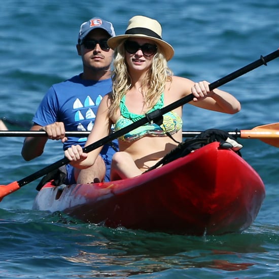 Candice Accola Wearing a Bikini and Kissing Joe King