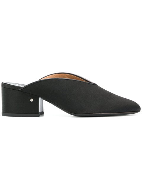 Laurence Dacade Pointed Toe Block Heel Mules