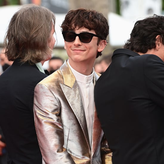 Timothée Chalamet Wears Silver Suit Outfit to Cannes: Photos