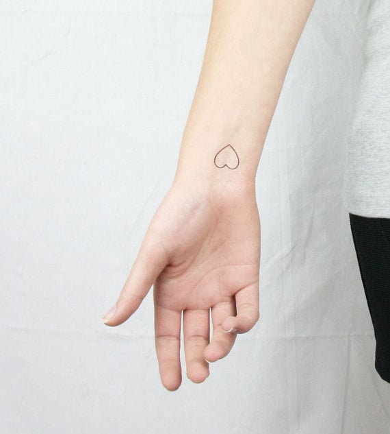 Tiny Hearts Temporary Tattoos ($6 for a set of five)