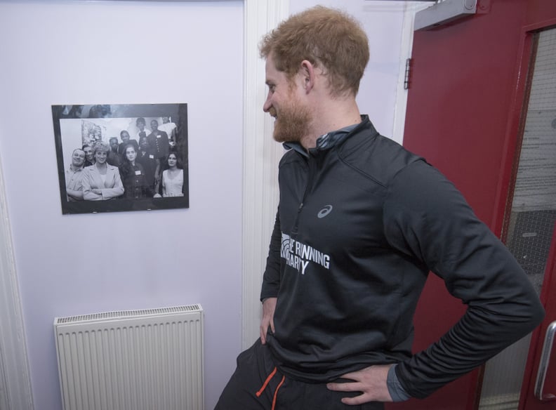 He Admired a Picture of His Late Mother While Visiting the Running Charity