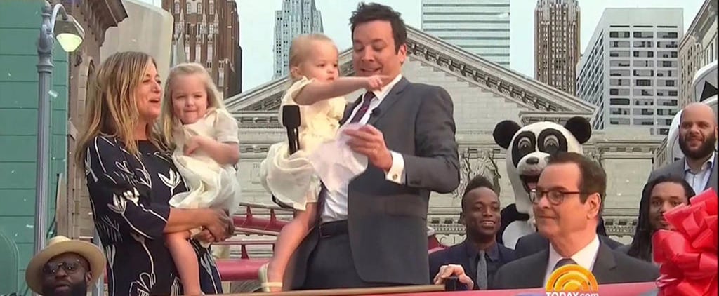 Jimmy Fallon's Daughters at Universal Studios Ride Opening