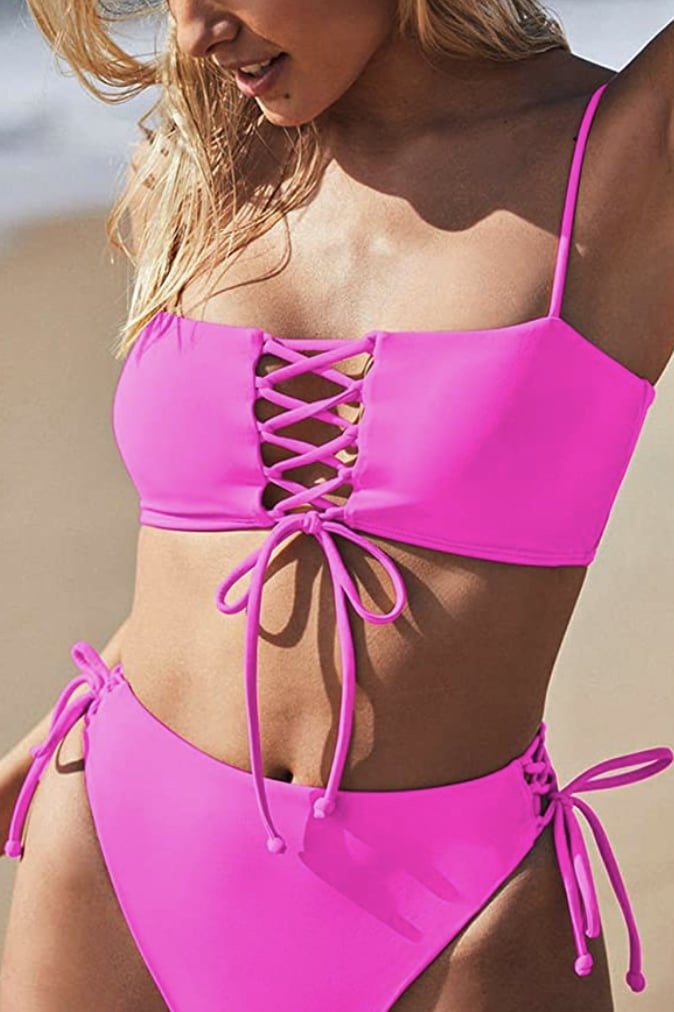 Doen zwak Stout Best High-Waisted Bikinis on Amazon | POPSUGAR Fashion