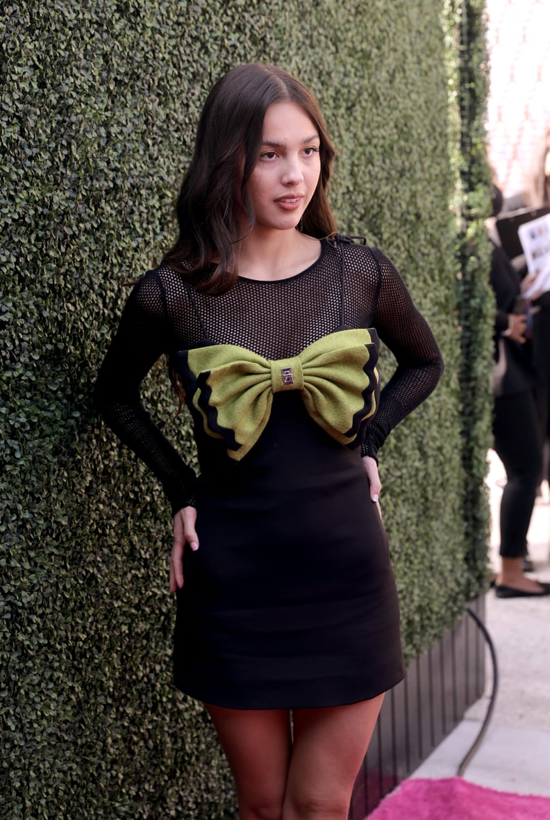 olivia rodrigo black dress Olivia Rodrigo Black 2025 Vanity Fair Party Trumpet Prom Dress main image 1