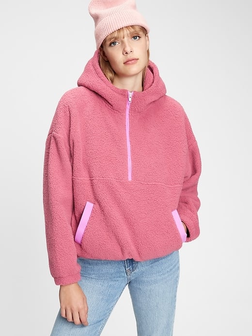 Gap Sherpa Half-Zip Hoodie