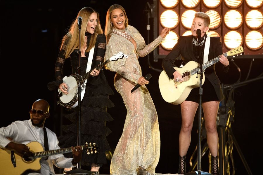 Beyoncé brought the house down when she performed at the CMA Awards in Nashville, TN, on Wednesday night. Not only did she look amazing in sparkly floor-length gown and pearls, but she sang "Daddy Lessons" from her Lemonade album alongside the Dixie Chicks, who have been covering the song during their concert tour this year. While Queen Bey may have skipped the red carpet, her mind-blowing performance certainly made up for it. Beyoncé's surprise appearance comes just a few days after she slayed Halloween with not one, but two costumes. At her cousin Angie Beyince's '80s-themed birthday party over the weekend, she dressed up as a member of Salt-N-Pepa with daughter Blue Ivy and mom Tina, and on Monday, the singer put all other getups to shame when she shared photos on Instagram of her and Jay Z's black Barbie and Ken costumes. Slay on, queen, slay on.  

    Related:

            
            
                                    
                            

            Surprise! Beyoncé Is Performing at the CMA Awards, and the Internet Is Freaking Out