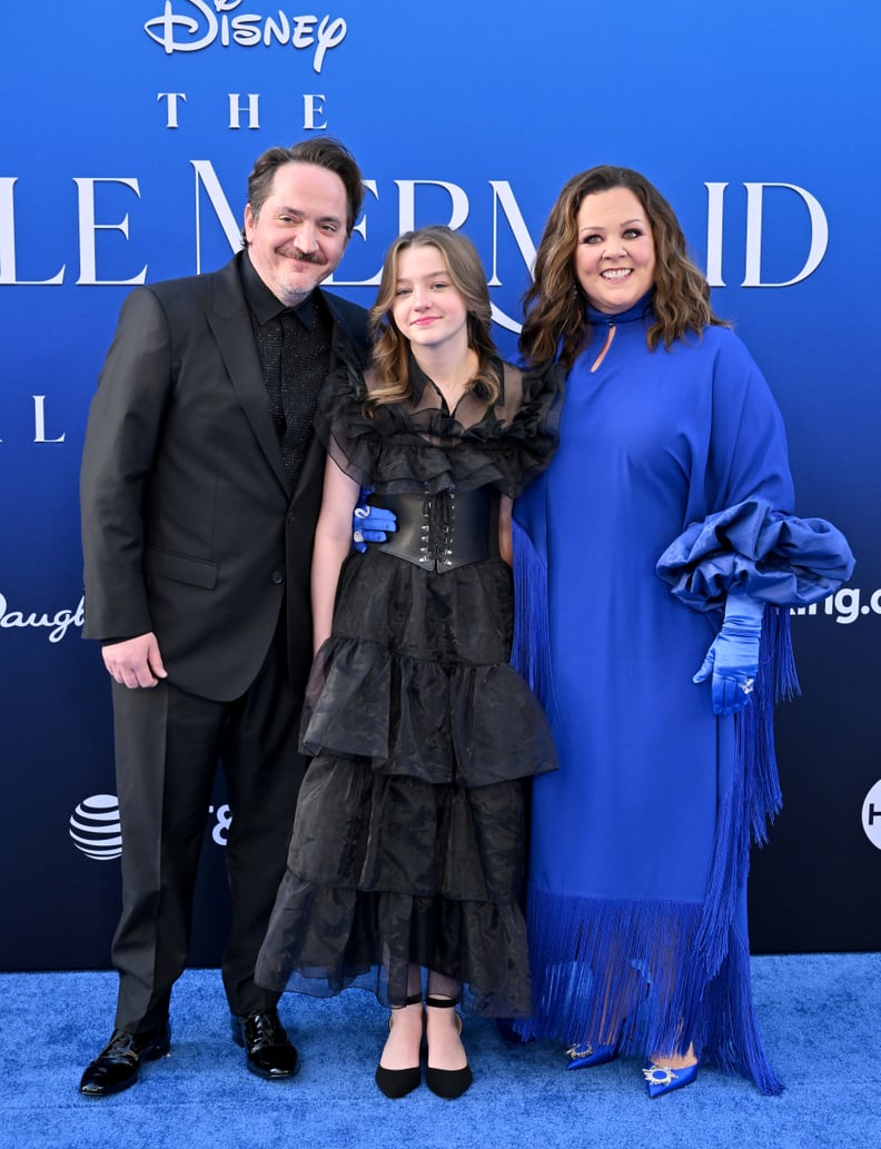 Melissa McCarthy, Ben Falcone, and Georgette Falcone at "The Little Mermaid" Premiere