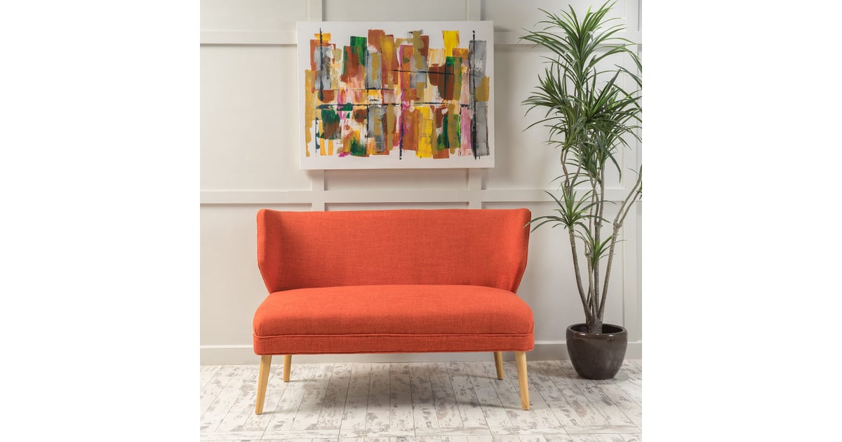 Lansden Orange Loveseat Best SmallSpace Furniture From Pier 1