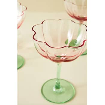 Fantasy Set of 2 Tall Red Wine Glasses