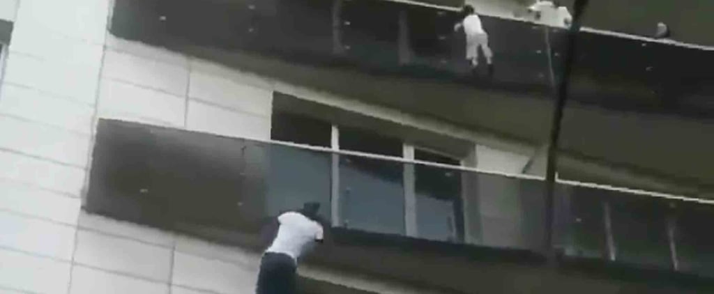 Man Scales Building to Save Dangling Toddler