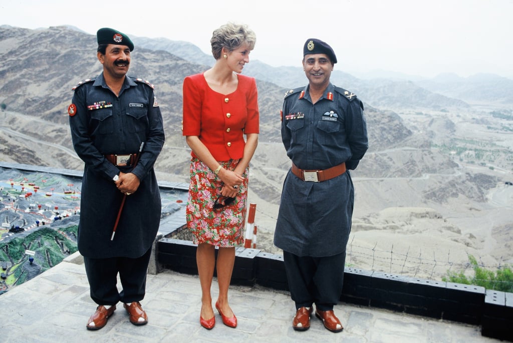 Princess Diana at Khyber Pass in Pakistan