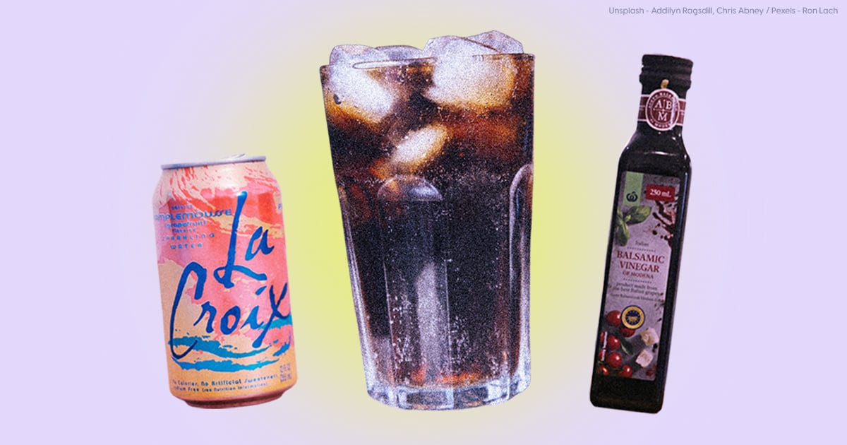I Tried TikTok's Balsamic Vinegar and Seltzer "Healthy Coke" POPSUGAR