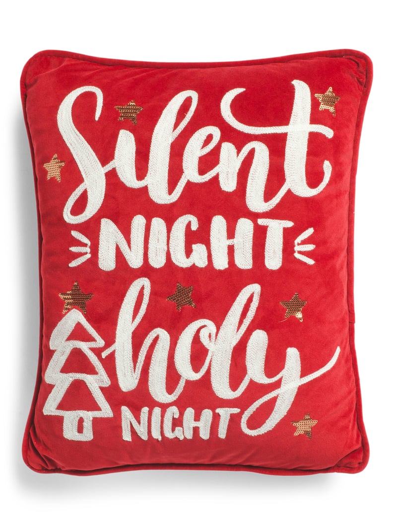 Silent Night Velvet Pillow