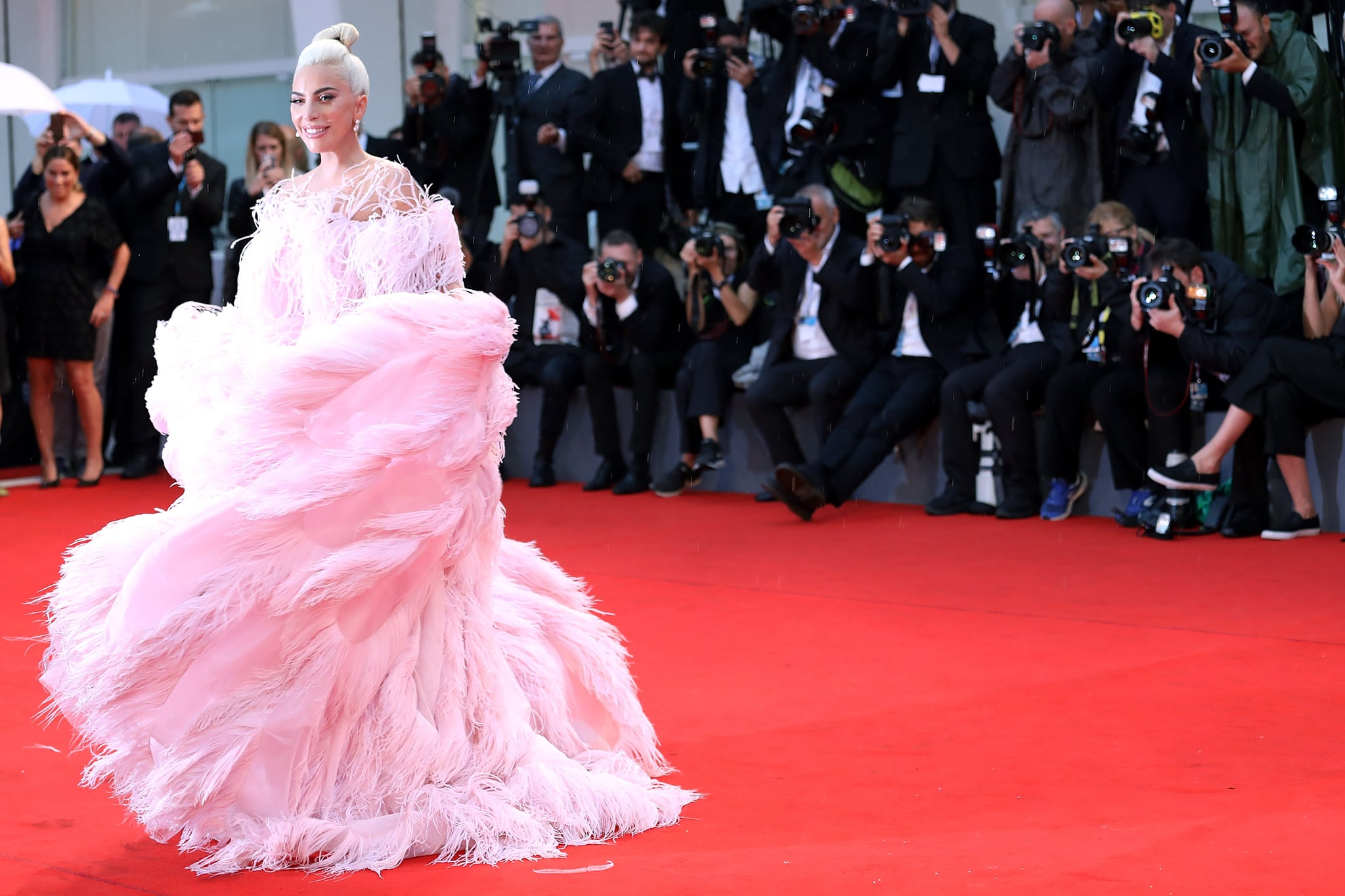 Lady Gaga Pink Valentino Dress at Venice Film Festival POPSUGAR Fashion UK