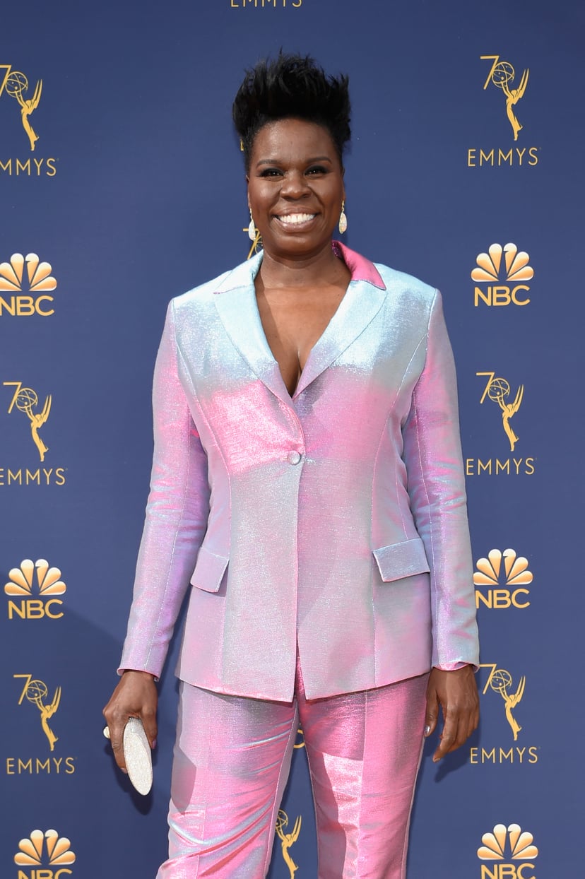 LOS ANGELES, CA - SEPTEMBER 17:  Leslie Jones attends the 70th Emmy Awards at Microsoft Theater on September 17, 2018 in Los Angeles, California.  (Photo by Kevin Mazur/Getty Images)