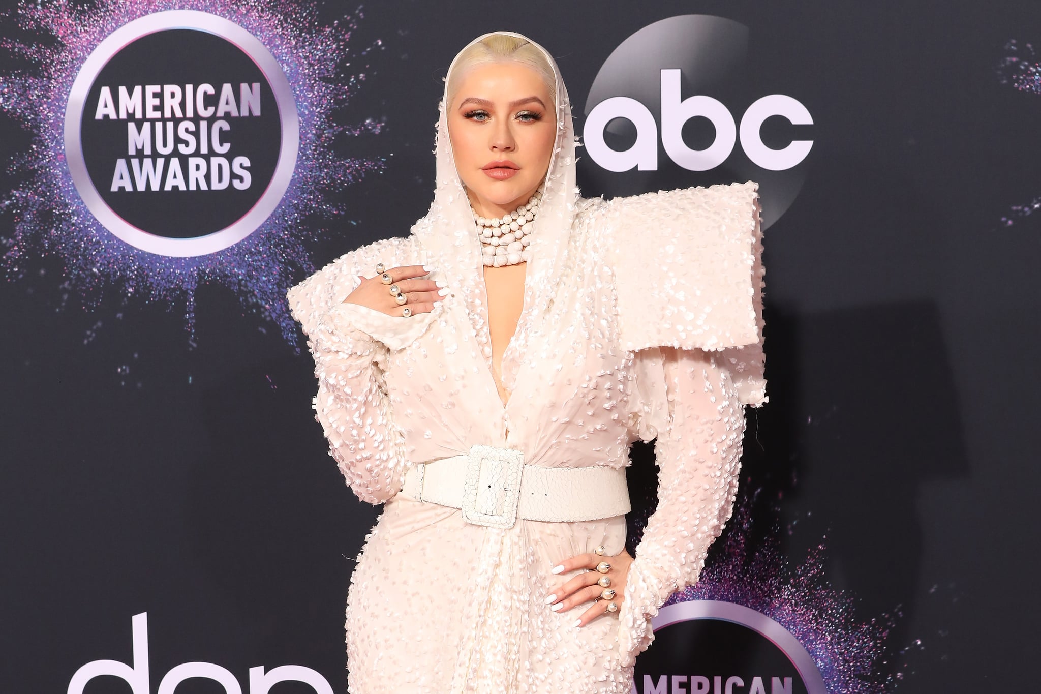 LOS ANGELES, CALIFORNIA - NOVEMBER 24: Christina Aguilera attends the 2019 American Music Awards at Microsoft Theatre on November 24, 2019 in Los Angeles, California. (Photo by Taylor Hill/FilmMagic)