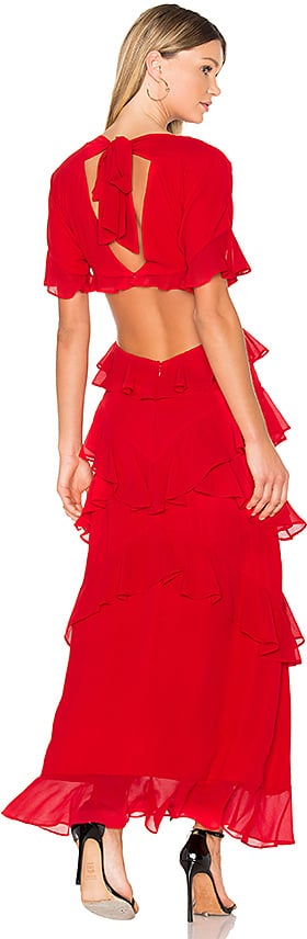 FAME AND PARTNERS X REVOLVE Marisa Maxi Dress in Red
