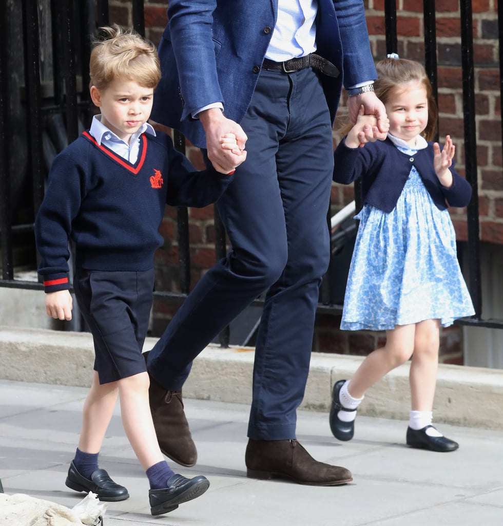 He Arrived With His Father Prince William and Sister Charlotte