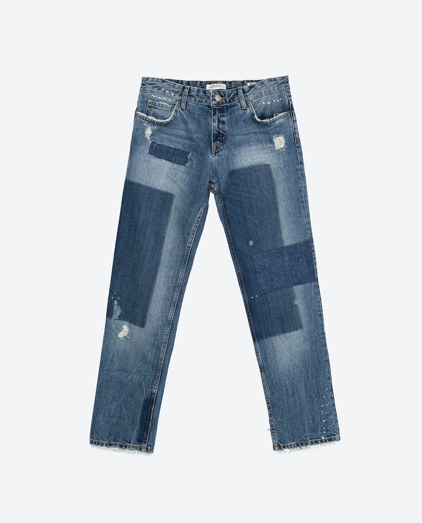 Zara Vintage Patch Detail Jeans ($70)