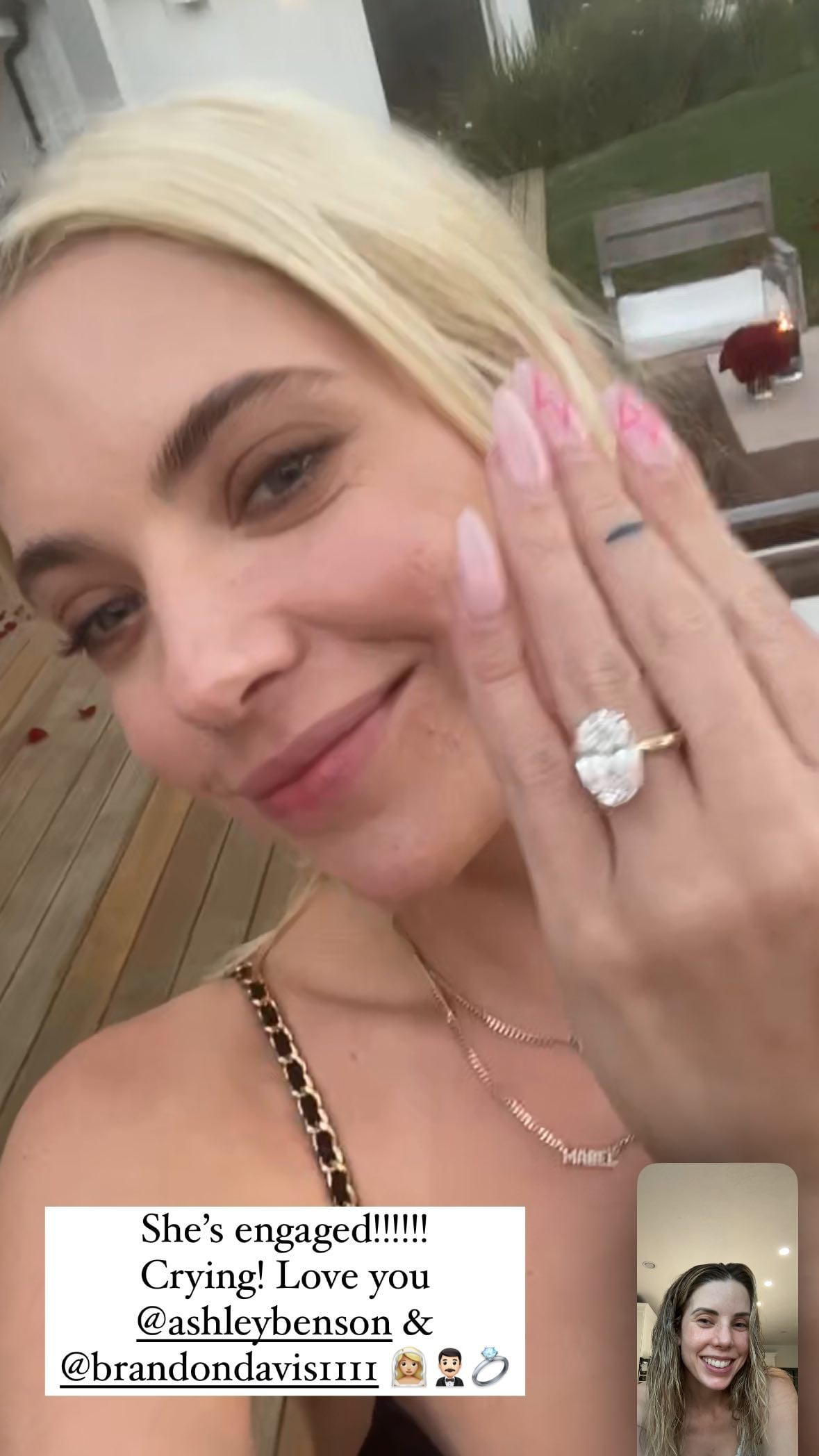 See Ashley Benson s Giant Engagement Ring From Brandon Davis