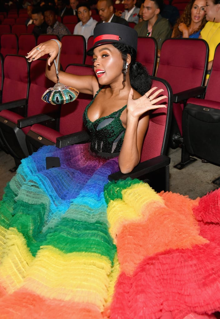 Janelle Monae Rainbow Dress at the BET Awards 2018