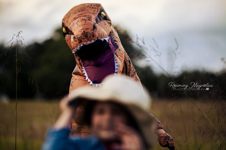 Mom Has Dinosaur Photo Shoot For Son With Autism