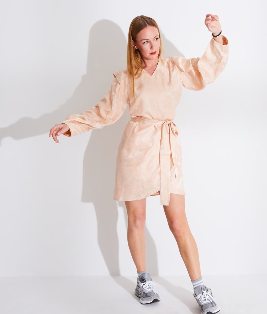 Second Sight Long Sleeve Wrap Mini Dress