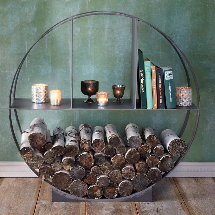Iron Circle Log Holder Terrain Home Decor POPSUGAR Home Photo 3