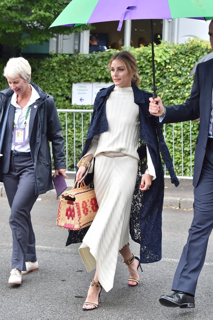 Hack: Layer a lace duster over the cream dress you've been wearing all season. You can carry your basket bag right into Fall, too, just add polish with your footwear.