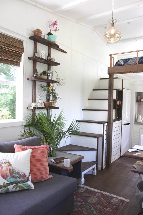 Home Garden This Tiny Farmhouse On Wheels Makes 250 Square Feet Look Lavish Popsugar Home Photo 3 Home Garden This Tiny Farmhouse On Wheels Makes 250 Square Feet Look Lavish Popsugar Home Photo 3