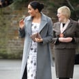 Meghan's Floral Midi Dress Will Have You Pondering If You're Brave Enough For Bare Legs in Winter