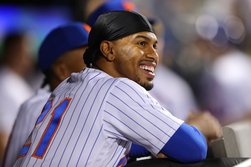 NEW YORK, NY - SEPTEMBER 15: Francisco Lindor #12 of the New York Mets reacts during the game between the Pittsburgh Pirates and the New York Mets at Citi Field on Thursday, September 15, 2022 in New York, New York. (Photo by Mary DeCicco/MLB Photos via G