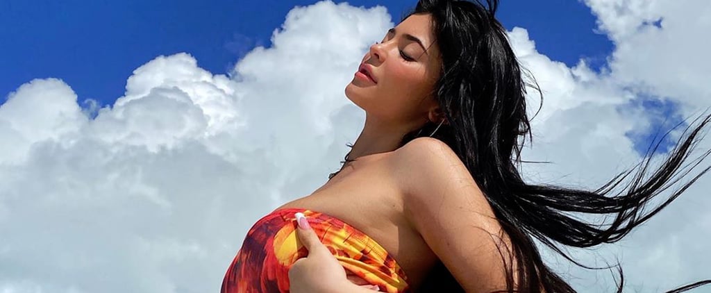 Kylie Jenner Turns Up the Heat in a Fiery Red Monokini