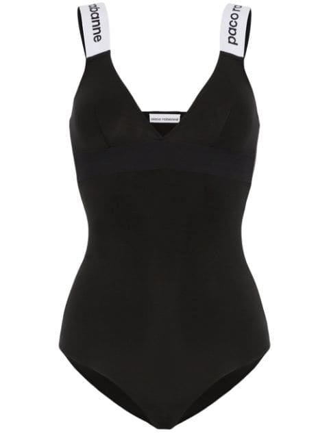 Paco Rabanne Logo Strap One-Piece Swimsuit