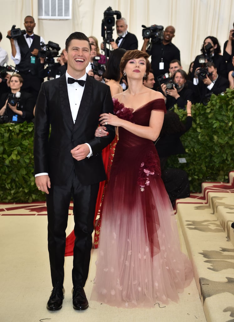 Scarlett Johansson and Colin Jost at 2018 Met Gala Photos