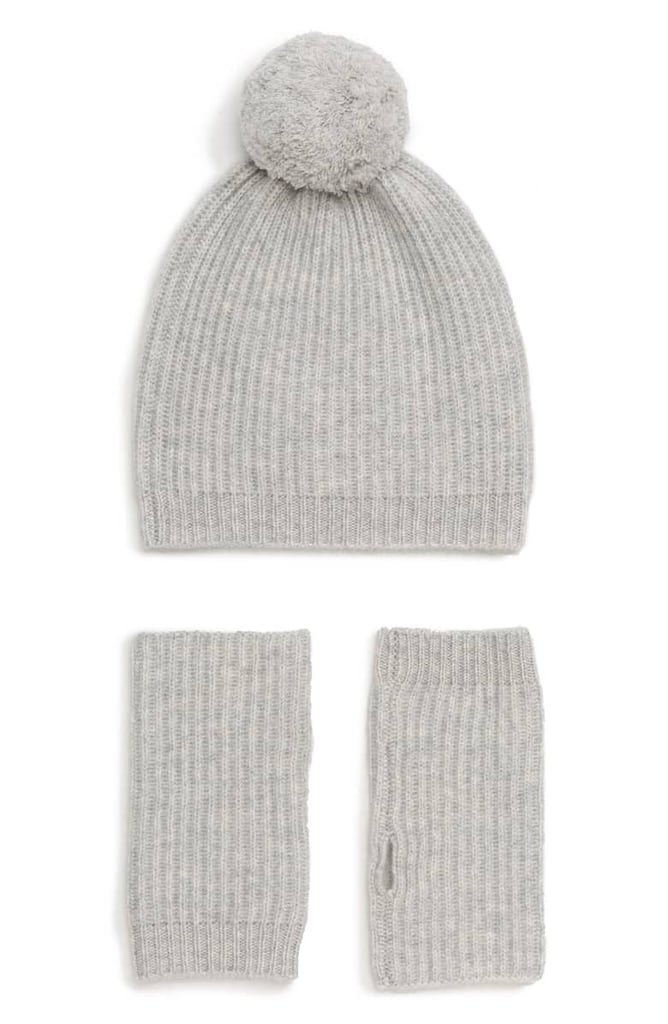 Halogen Cashmere Coordinates Hat & Arm Warmer Set