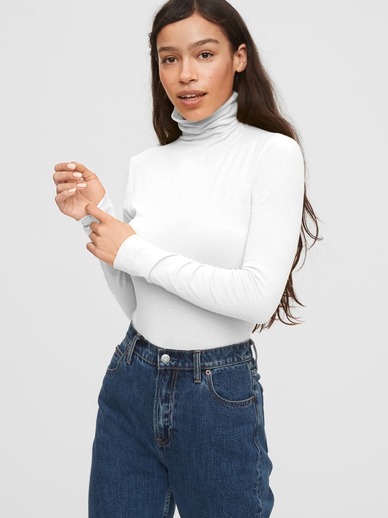Gap Fitted Funnel-Neck T-Shirt
