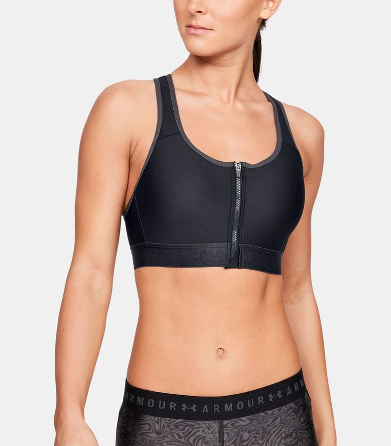 UNDER ARMOUR Sports bra UA INFINITY HIGH ZIP in black