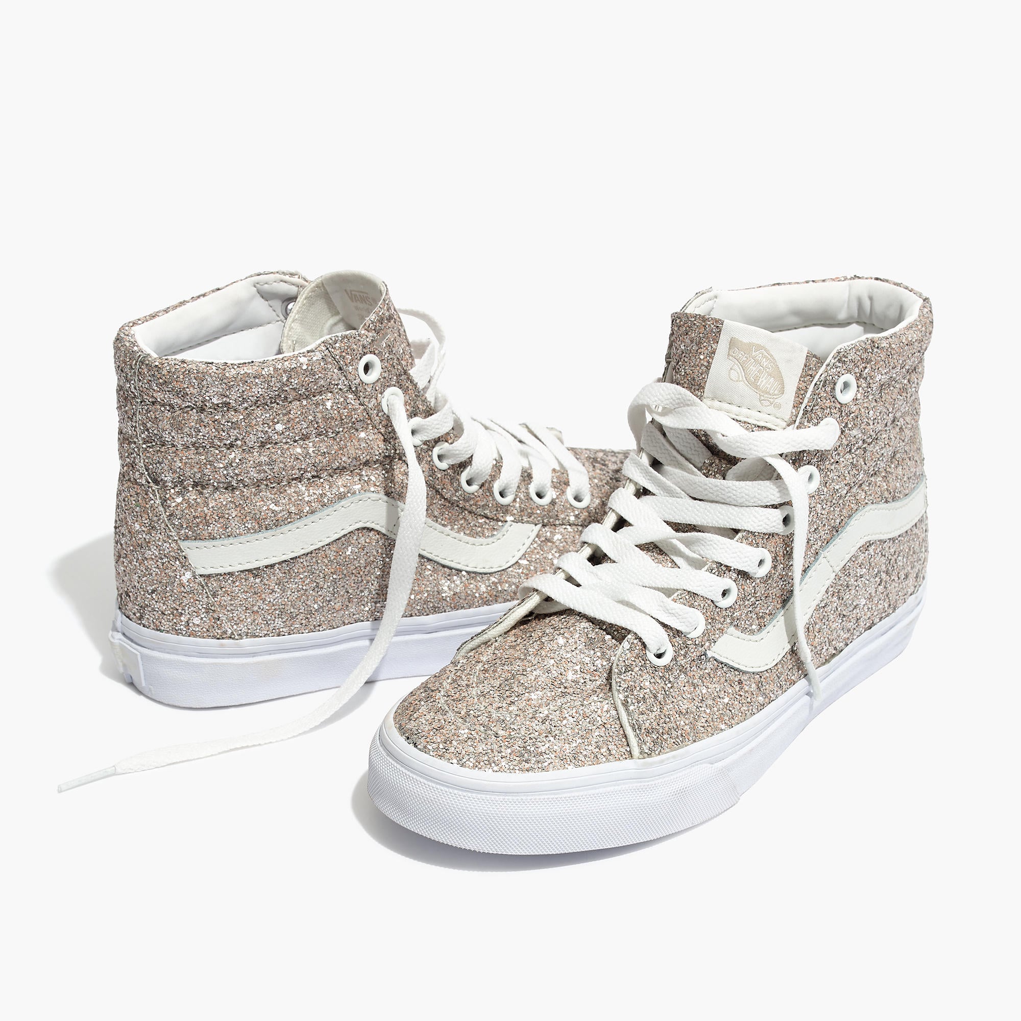 sparkle high top vans