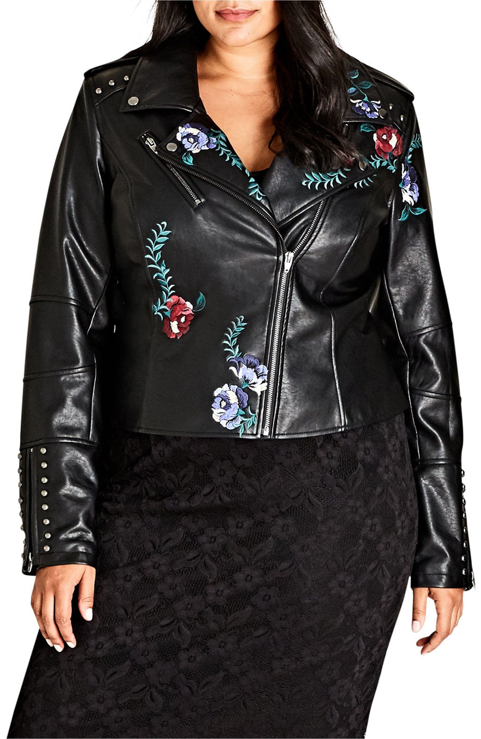 embroidered rose jacket