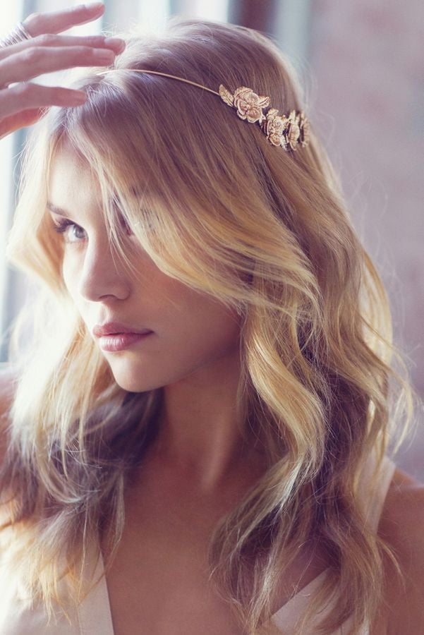 Golden Flower Halo Headband