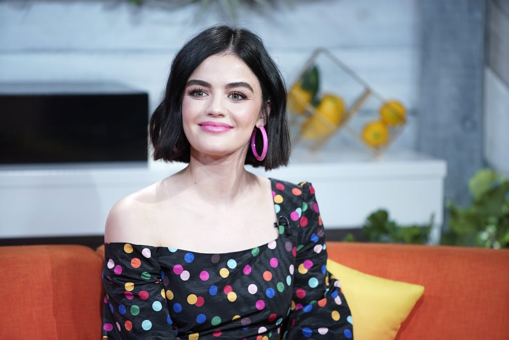 Lucy Hale's Flower Nail Art
