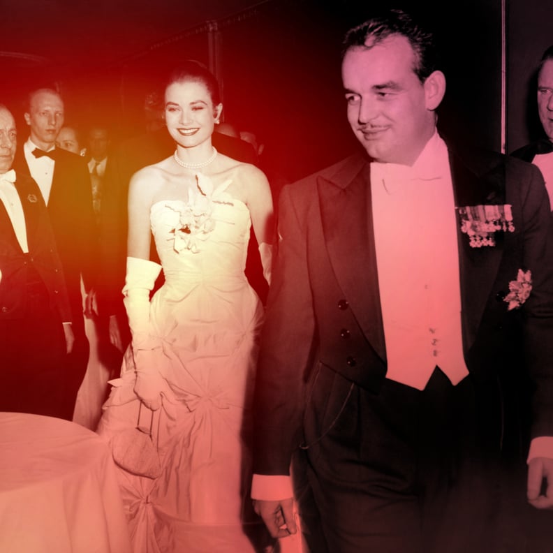 Arriving With Prince Rainier at a Waldorf-Astoria Ball in 1956