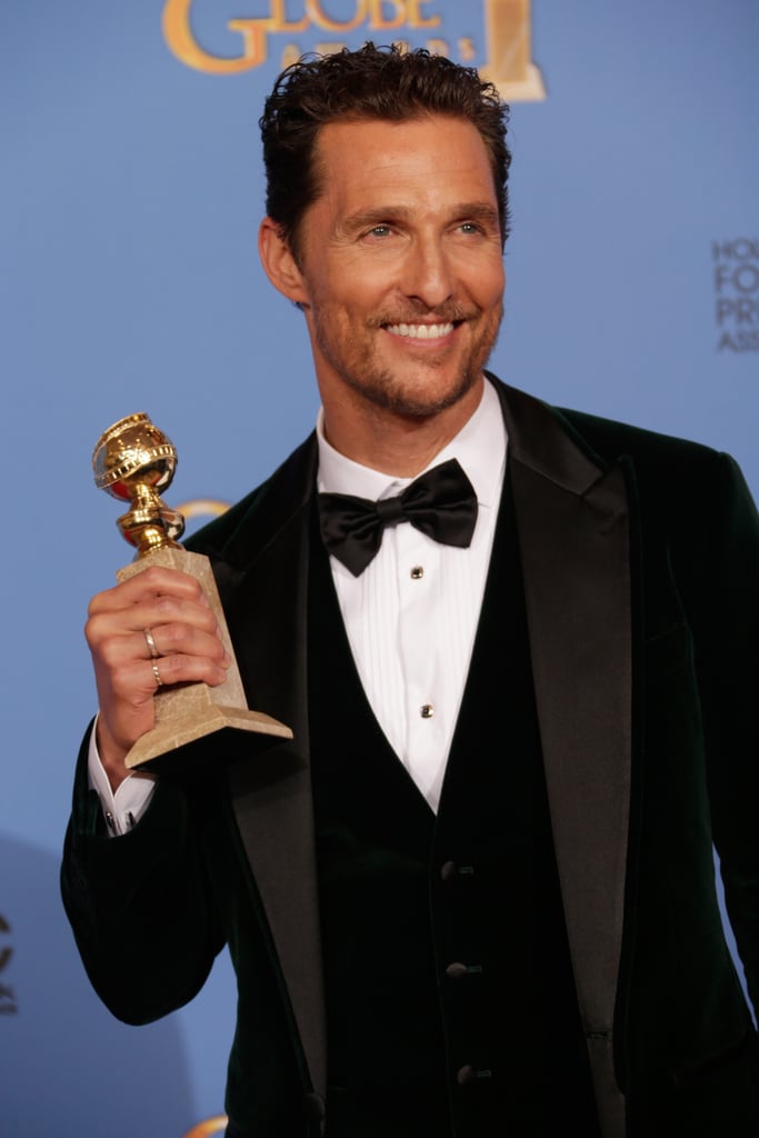 Matthew McConaughey showed off those pearly whites.