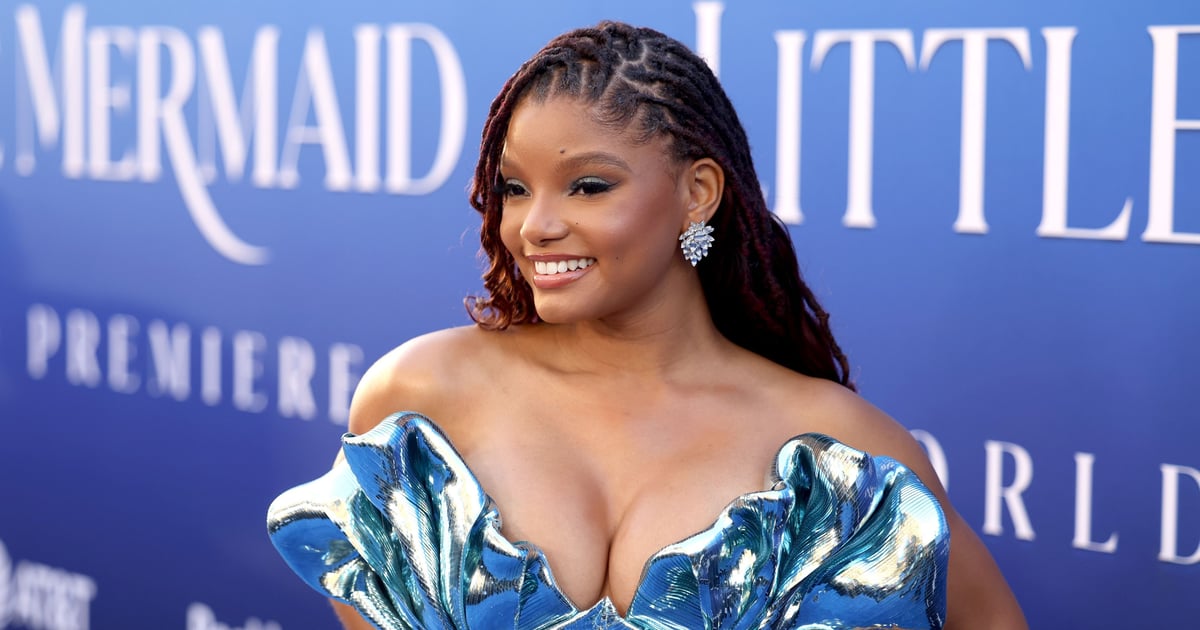 Halle Bailey Transforms into a Real-Life Mermaid in a Plunging