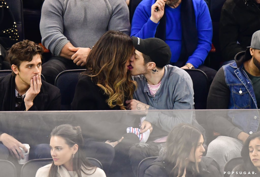 Pete Davidson and Kate Beckinsale Kissing at Hockey Game